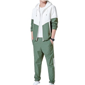 Cortavientos de poliéster con cremallera, traje ligero para hombre, conjunto cortavientos de nailon de la mejor calidad, logotipo personalizado, venta al por mayor, nueva moda personalizada - Product Image 3