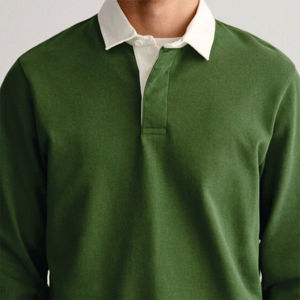 Elegante camiseta de rugby de manga larga para Hombre | Ajuste relajado para looks deportivos | Servicios OEM y ODM disponibles - Product Image 4