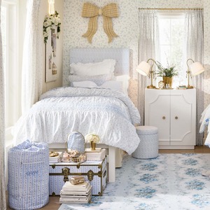 <b>Vintage</b> Gold Bow Task <b>Lamp</b> with Eyelet Pleated Shade Adjustable <b>Desk</b> Light for Study, Bedside, or Vanity - Product Image 3