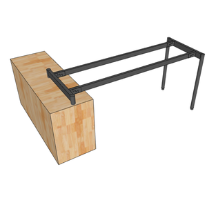 Sistema de Patas de Acero HCOM218 OMA II, Patas de Metal Industriales de 160x60CM para Muebles, Gabinetes, Mesas de Comedor, Sillas de Cocina, Sofás y Hoteles - Product Image 2