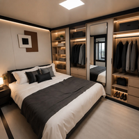 Maison conteneur élégante et personnalisable de 20 et 40 pieds, à structure en acier, économe en énergie, avec conception de logement sur mesure et isolation extensible