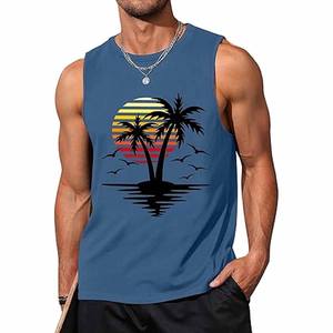 2025 Premium transpirable de talla grande camisetas sin mangas para hombre deportes gimnasio camiseta sin mangas algodón Spandex camiseta sin mangas para hombre subido por Dress Sports - Product Image 1