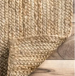natural fiber jute rug for living room, outdoor patio braided boho natural fiber carpet, 6x9, 8x10, 10x14, 9x12