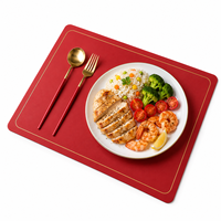 Napperon en Cuir Synthétique Premium 3mm Écologique, Imperméable, Anti-Huile et Résistant à la Chaleur pour Table de Salle à Manger, Cuisine, Maison, Hôtel