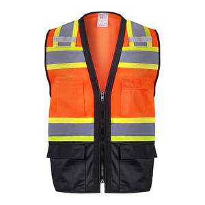 Gilet de sécurité de construction avec logo personnalisé vêtements réfléchissants gilet de sécurité haute visibilité avec réflecteur de poche haute visibilité - Product Image 3
