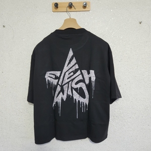 เสื้อยืดหนา 220gsm ขายส่ง พิมพ์โลโก้ได้ ผ้าฝ้าย 100% ทรงโอเวอร์ไซส์ เรียบง่าย สตรีทแวร์ผู้ชาย พิมพ์ลายดิจิตอล ผ้าทอ ผ้าไม่ทอ - Product Image 4