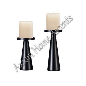 Axiom Home Accents Christmas Decorative Candle Holder Set Handcrafted Pillar Candles for Dining Table Home Accents - Product Image 4