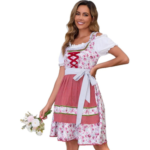 Vêtements à la mode Robe Dirndl pour femmes en matériaux durables à utiliser à l'extérieur/Meilleur robe Dirndl pour femmes avec logo personnalisé au prix de gros - Product Image 1