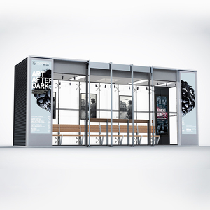 Digitales <span class=keywords><strong>LED</strong></span>-Werbe <span class=keywords><strong>display</strong></span> für <span class=keywords><strong>Bus</strong></span> haltestelle WIFI-Warte kiosk mit rechteckiger Form Design <span class=keywords><strong>Bus</strong></span> Shelter - Product Image 2