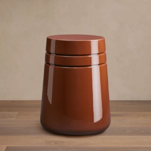 Taburete de Laca Brillante, Taburete Decorativo Moderno, Mesa Auxiliar, Asiento para Sala de Estar Interior, Muebles Minimalistas de Laca - Product Image 1