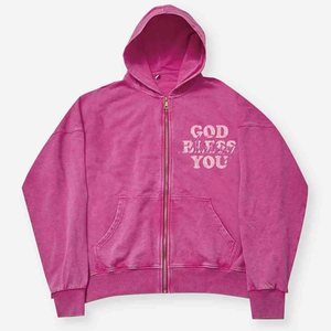 เสื้อฮู้ดดี้แบบสวมหัวสำหรับทุกเพศเสื้อมีลายปักโลโก้โอเวอร์ไซส์ขายส่ง - Product Image 1