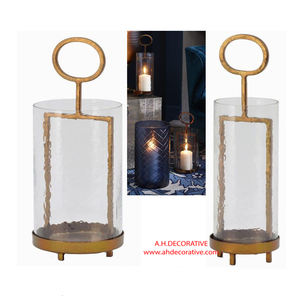 Luxury Gold Plated Aluminium T <b>Light</b> Candle <b>Pillar</b> Set Handmade Modern Design Christmas Wedding Home Decoration Customized Print - Product Image 3