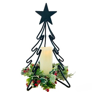 Wholesale Metal Christmas Tree Design <b>Tealight</b> Candle Holder Best For Home Festive And Other Function Decor Candle Holder - Product Image 6