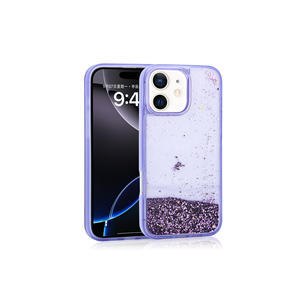 Funda Líquida Brillante de Lujo Netzy para iPhone 12 Plus, Carcasa Trasera Transparente de Silicona a Prueba de Golpes, Fundas Personalizadas con Logotipo para Teléfono Móvil - Product Image 2
