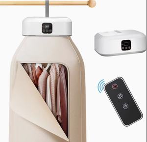 Séchoir à linge électrique portable, compact et pliable, best-seller, prêt à être expédié, avec télécommande et sac de séchage - Product Image 1