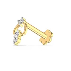 Touch of Sparkle <b>Nose</b> Artistry Wholesale 18K Fine <b>Nose</b> <b>Pin</b> for Women Elegant Minimalist Jewelry in Gold and Diamond for Everyday - Product Image 4
