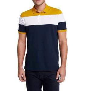 Polo de hombre informal liso de alta calidad con logotipo personalizado, fabricante de ropa transpirable, polos de algodón con contraste de talla grande - Product Image 1