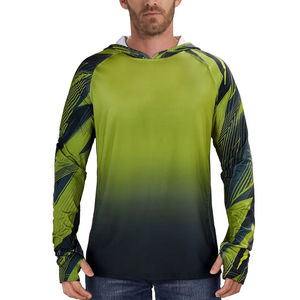 Sweat à capuche de pêche unisexe à manches longues, imperméable, respirant, avec logo personnalisé, en polyester pur de haute qualité, UPF 50 - Product Image 4