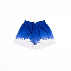 Short en maille unisexe décontracté, imprimé en sérigraphie, uni, 100% polyester, inspiré des designers, pour l'été - Product Image 2
