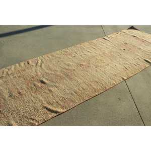 Tapis Herki vintage 3,2x10,4 pi (98x316 cm), tapis turc brun à bordures - Product Image 5