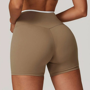 Gran oferta de pantalones cortos de motorista de Yoga sin costuras para mujer, pantalones cortos deportivos de cintura alta para levantamiento de glúteos en el gimnasio con diseño de tinte de corbata transpirable - Product Image 5