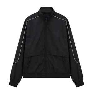 Ropa deportiva personalizada para hombre, chaqueta impermeable, abrigos de nailon para hombre, chaqueta cortavientos de ajuste Regular para exteriores, chaqueta de Hip Hop de gran tamaño para hombre - Product Image 1