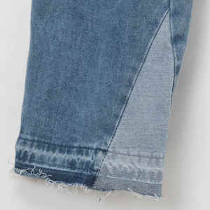 Pantalon en denim déchiré extensible coupe ample le plus vendu jean de style de rue brodé respirant pour la technique de lavage d'hiver - Product Image 3