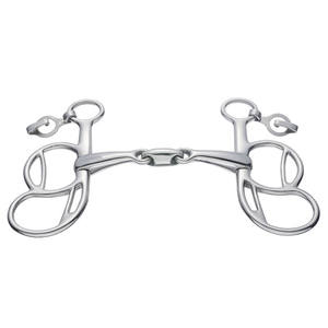 Bocado de Equitación de Acero Inoxidable con 2 Lazos, Bocado de Mariposa, Bocado Mullen, Producto de Equitación y Estribos - Product Image 6