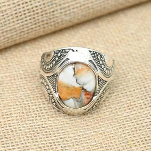 Anillo de piedras preciosas turquesas de Plata de Ley 925, joyería hecha a mano, anillo de estilo bohemio de plata, joyería para mujer, regalo de boda para esposa - Product Image 4