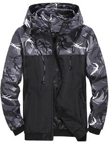 เสื้อมีฮู้ดสำหรับผู้ชายผ้าโพลีเอสเตอร์สำหรับใส่วิ่งออกกำลังกายฟิตเนส - Product Image 5