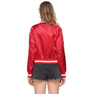 Personalizado Varsity bordado acolchado forrado hombres personalizado béisbol Bomber Varsity chaqueta de satén para hombres - Product Image 2