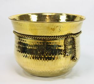 Estilo tradicional Hogar Hotel Boda Decoración Sala de estar Acabado en oro Metal Latón Maceta Balcón Maceta de jardín decorativa. - Product Image 2