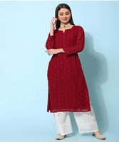 Robes pakistanaises Sonia pour femmes, costumes prêts à porter pour filles et femmes, tenues vintage courtes pour fêtes, élégantes kurti