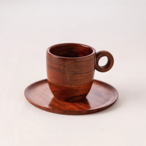 Taza de té de madera Cantidad a granel y diseño elegante Tazas Vasos Tazas de agua con logotipo grabado - Product Image 4