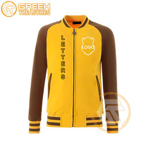 Theta personnalisé hommes vestes qualité respirant grec vêtements coton polaire Varsity veste Iota | Phi broderie imprimé tissu - Product Image 4