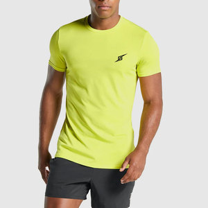 Breathable Solid Short Sleeve <b>Neck</b> Lightweight <b>High</b> Quality Gym <b>T</b> <b>Shirt</b> for Men Daily Exercise Active Training Quick Dry - Product Image 1