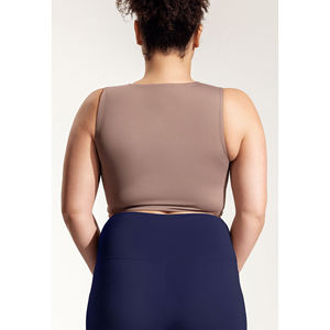 Camiseta de Yoga Elástica de Primera Calidad para Mujer, Transpirable, para Gimnasio y Entrenamiento, Ropa Deportiva Activa, Proveedor de Marca Privada OEM - Product Image 6