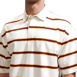 เสื้อโปโลผู้ชายคุณภาพสูงย้อนยุคตะวันตกเสื้อยืดแฟชั่นฤดูร้อนสไตล์ฮิปฮอปทรงหลวมแขนสั้นของวัยรุ่นสีพื้น - Product Image 5