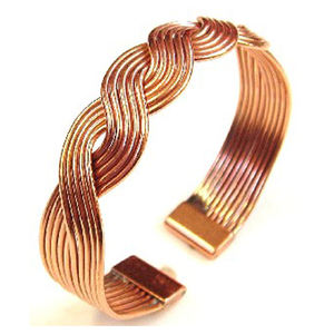 HAndmade full copeer <b>bracelets</b> - light weight 0 adjustable - oxidized <b>copper</b> - for <b>men</b> and women - Product Image 1