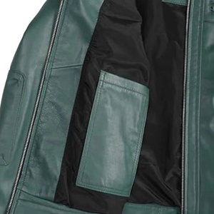 Custom Women <b>Cafe</b> <b>Racer</b> Genuine <b>Leather</b> <b>Jacket</b> Slim Fit Motorbike <b>Jacket</b> Zipper Pockets Private Label OEM Streetwear Waterproof - Product Image 6