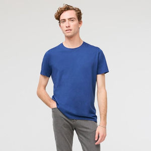 Nouveaux T-Shirts Tri-Blend All-Color pour Hommes Personnalisés Motif Solide Imprimé Surdimensionné à Manches Courtes Polyester Coton Jersey Blanc - Product Image 2