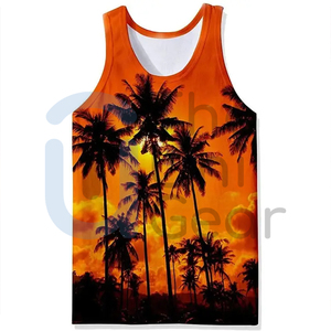 <b>Men's</b> Casual Sportswear <b>Tanktop</b> High Quality Quick Dry Breathable Latest Design Sublimated Gym Activewear 100% Polyester - Product Image 1