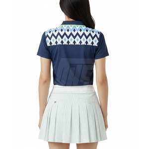 Tenue de golf pour femmes, haut polo extensible de qualité supérieure et jupe, pour le golf professionnel et les entraînements - Product Image 2