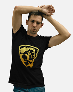 100% coton 180g solide col personnalisable coupe régulière à manches courtes t-shirt pour hommes motif imprimé tricoté col roulé formel - Product Image 1