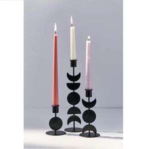 Bougeoir en métal finition antique bougeoir pour éclairage et décoration de la maison ensemble bougeoir décoratif élégant - Product Image 3