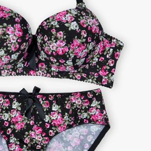 Conjunto acolchado floral rosa - Product Image 1