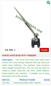 ฐานรองเท้าม้าพร้อมแหนบเครื่องมือ382J เครื่องประดับสำหรับเครื่องมืออัญมณี - Product Image 2