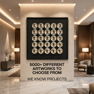 Modern 3D Mirrored Sphere Wall Art Large <b>Framed</b> Artwork <b>for</b> Luxury Hotel Lobby House Decoration Interior Decor - Product Image 1