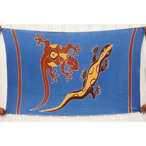 Sarongs Pareo Hawaïens Peints à la Main en Rayonne de Qualité Supérieure 100% Vêtements de Plage Personnalisés en Gros pour les Îles de l'Asie Pacifique HPGU034-01-200 - Product Image 1