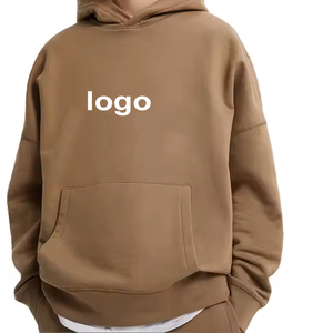 Personalizado de los hombres de peso pesado 100% algodón francés Terry Sudadera con capucha de gran tamaño Drop Shoulder Streetwear pulóver liso teñido poliéster invierno - Product Image 1